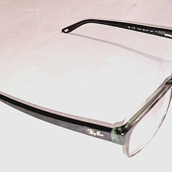 RAY BAN Unisex Vintage Eyeglasses Frames RB 5187 2445 Tortoise/Green - Picture 7 of 10